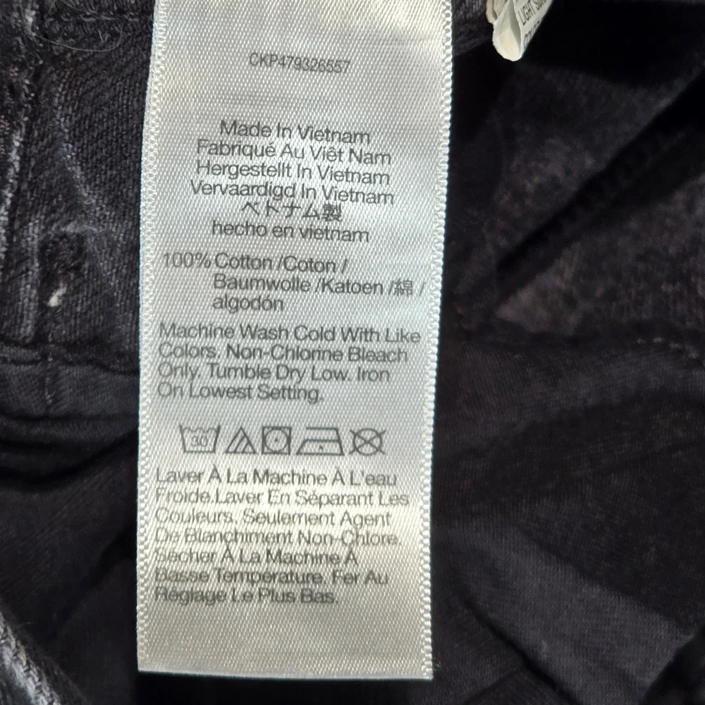 Madewell Wide Leg Trouser Jeans Black High Rise Seamed NN486 DM6565 Womens 27